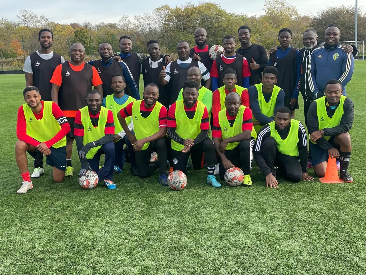 Kisumparken players together after a Saturday training session